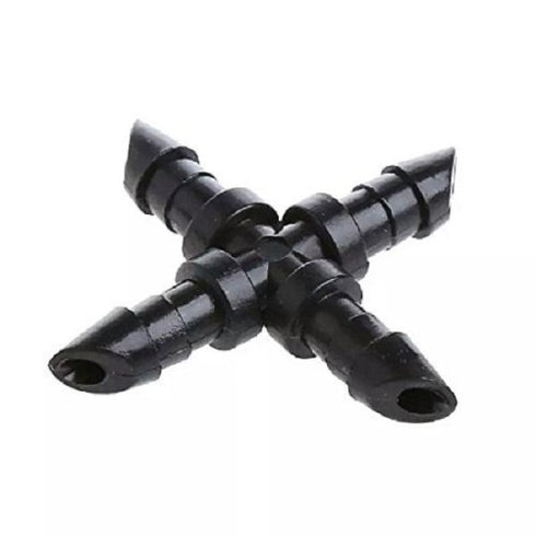 16mm Drip Pipe Fittings - Cross Connector ( Pack of 20 )