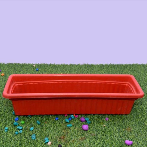 25 inch Rectangular Plastic Planter (Set of 3)