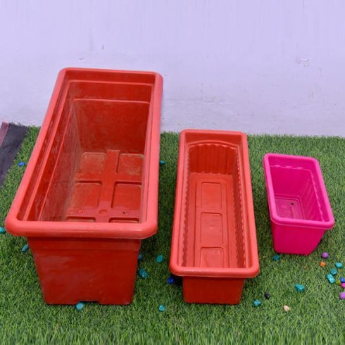 Square Planter Pot ( Set of 3 Pots - 12, 25 and 30 inches)